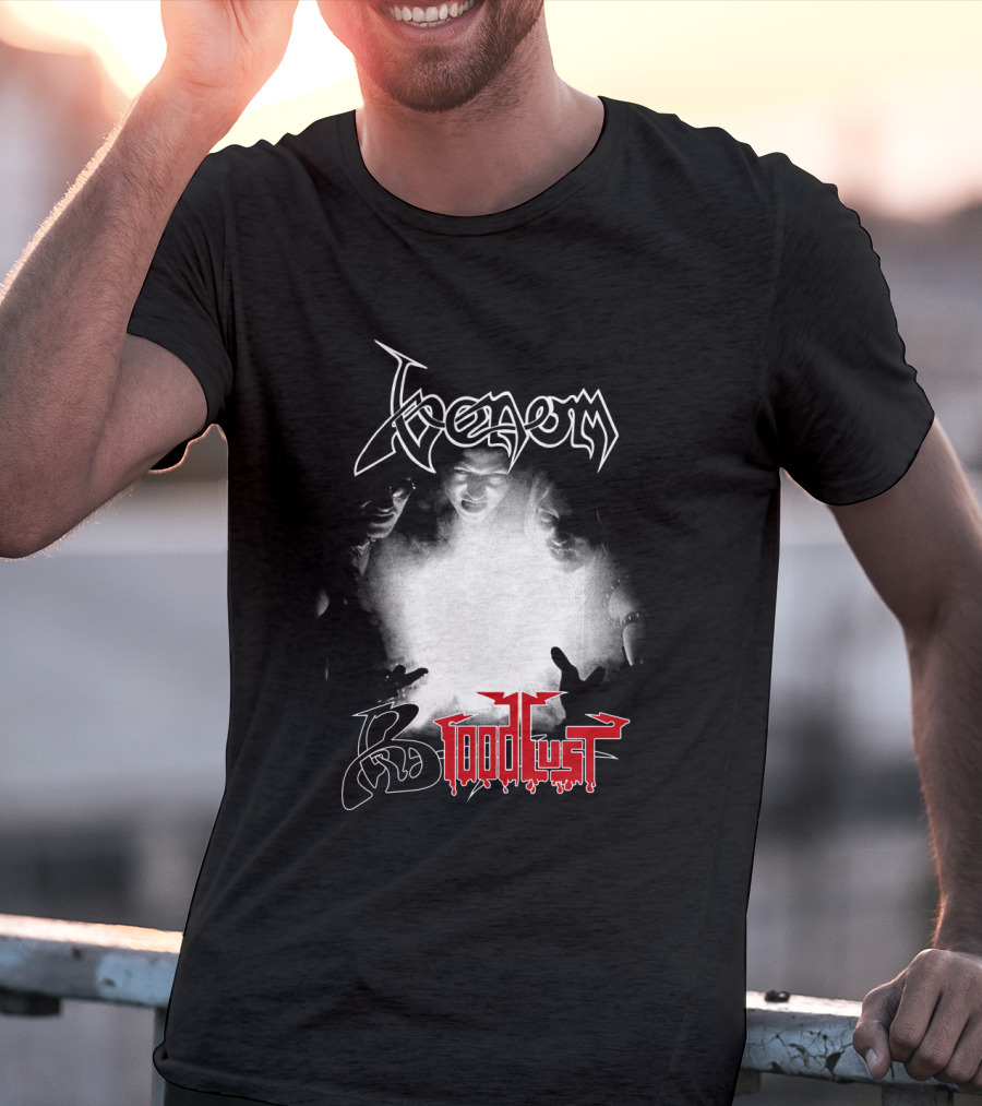 Venom 06 Bloodlust Band Logo Monochrome Trio T-Shirt
