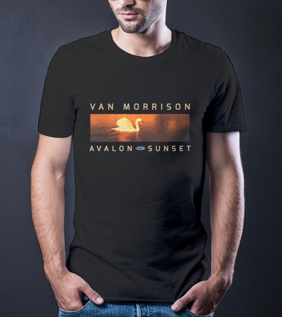 VAN MORRISON AVALON SUNSET Swan Scene T-Shirt