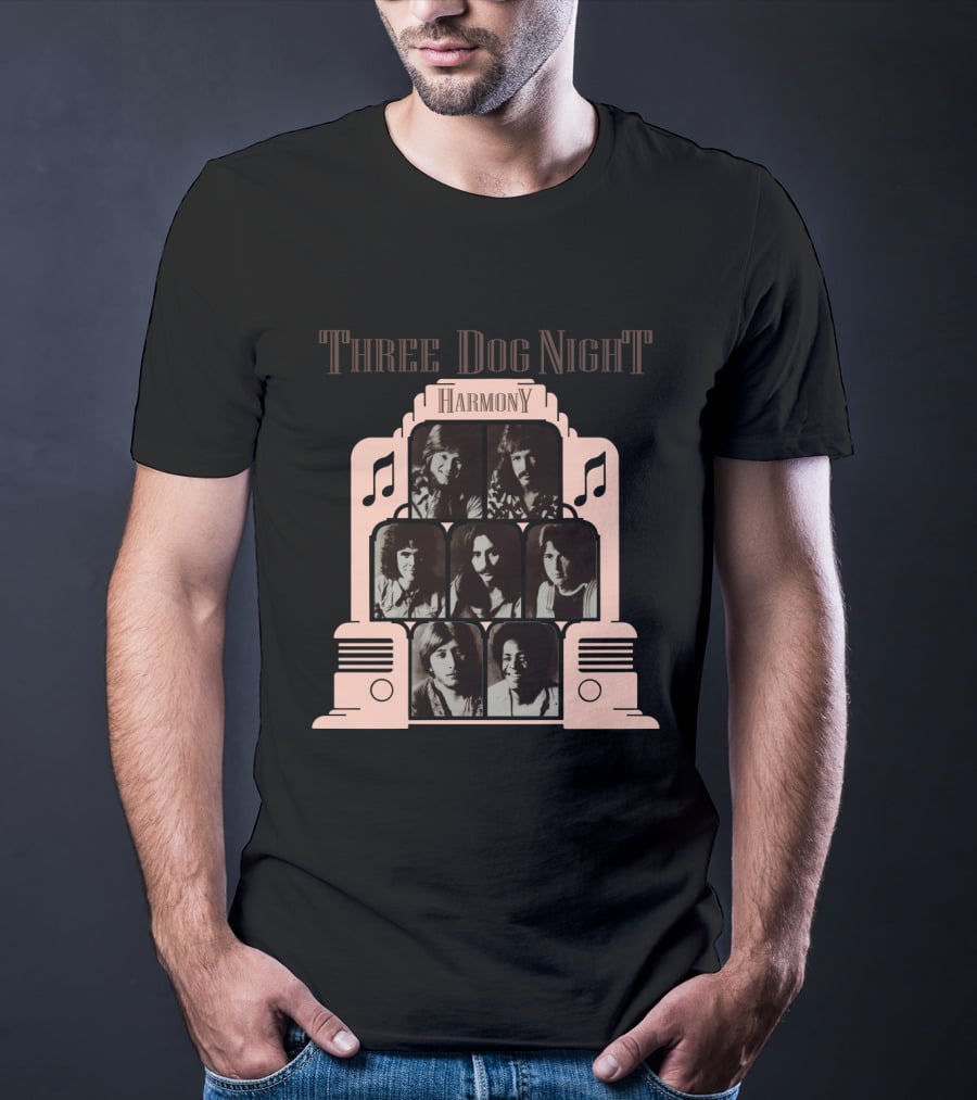 Three Dog Night Harmony Album Cover T-Shirt