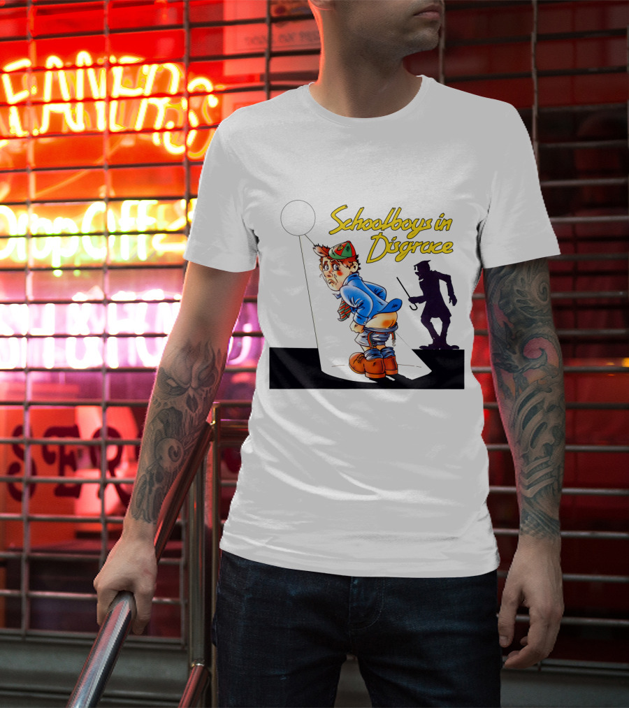 TKK 02 Schoolboys In Disgrace Animation Style Illustration With Shadow Scene T-Shirt