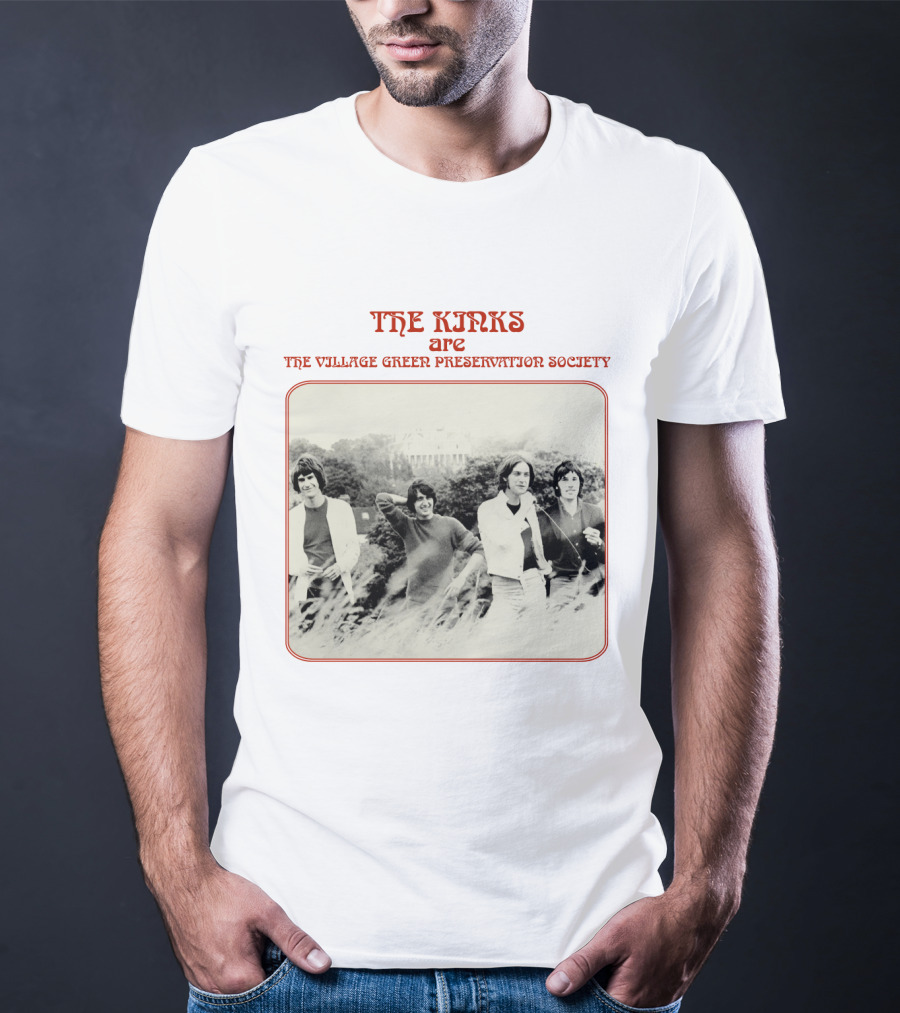 TKK 03 The Kinks Are The Village Green Preservation Society Band Photo T-Shirt