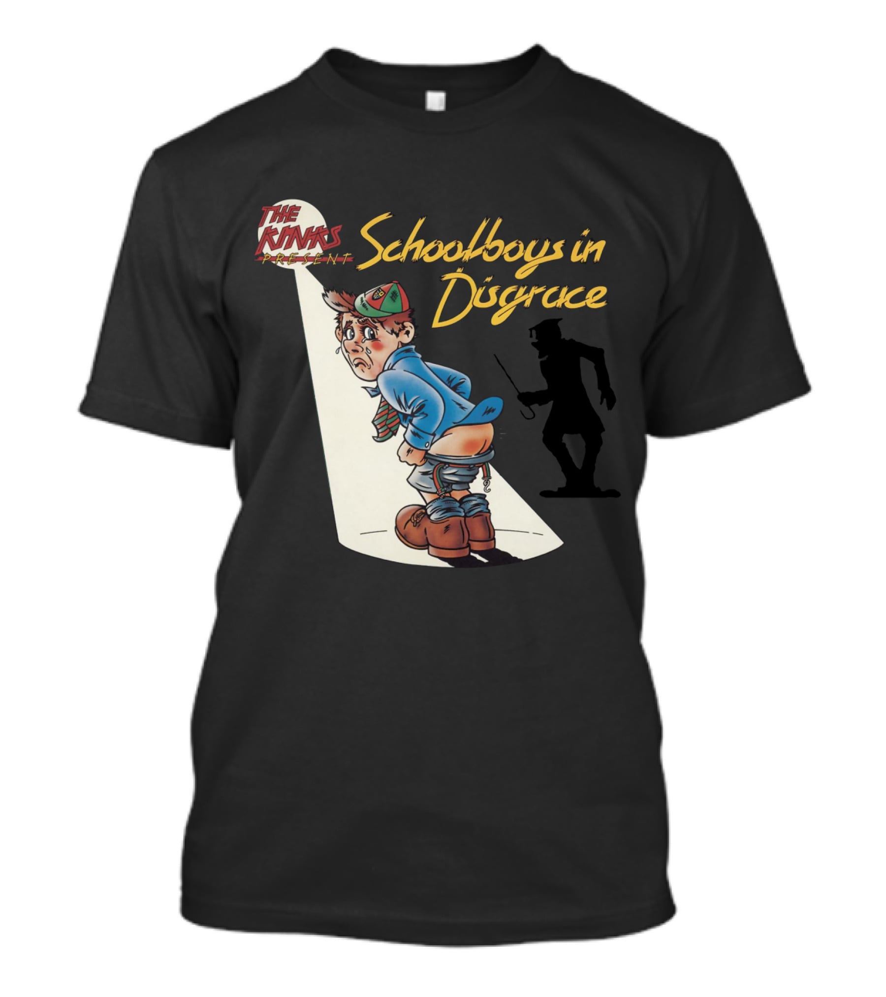 The Kinks Schoolboys In Disgrace Mischievous Cartoon T-Shirt