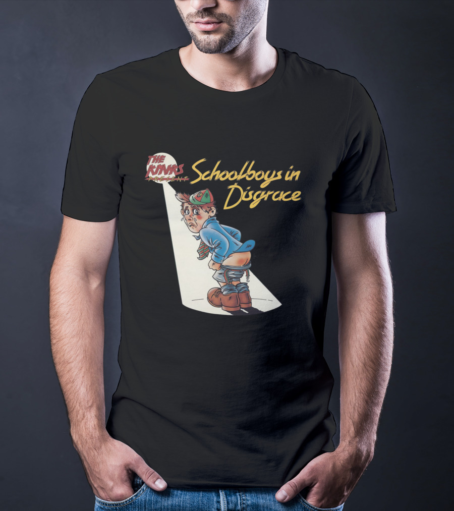 The Kinks Schoolboys In Disgrace Mischievous Cartoon T-Shirt