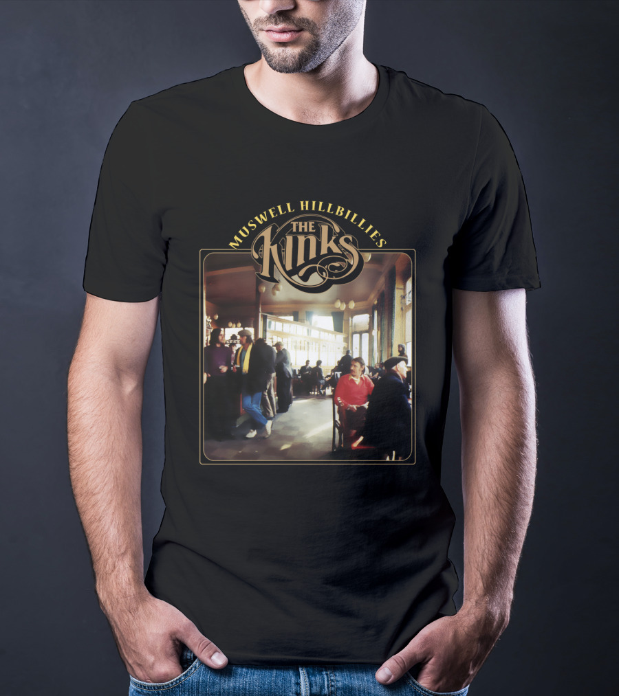 The Kinks Muswell Hillbillies Vintage Album Cover T-Shirt