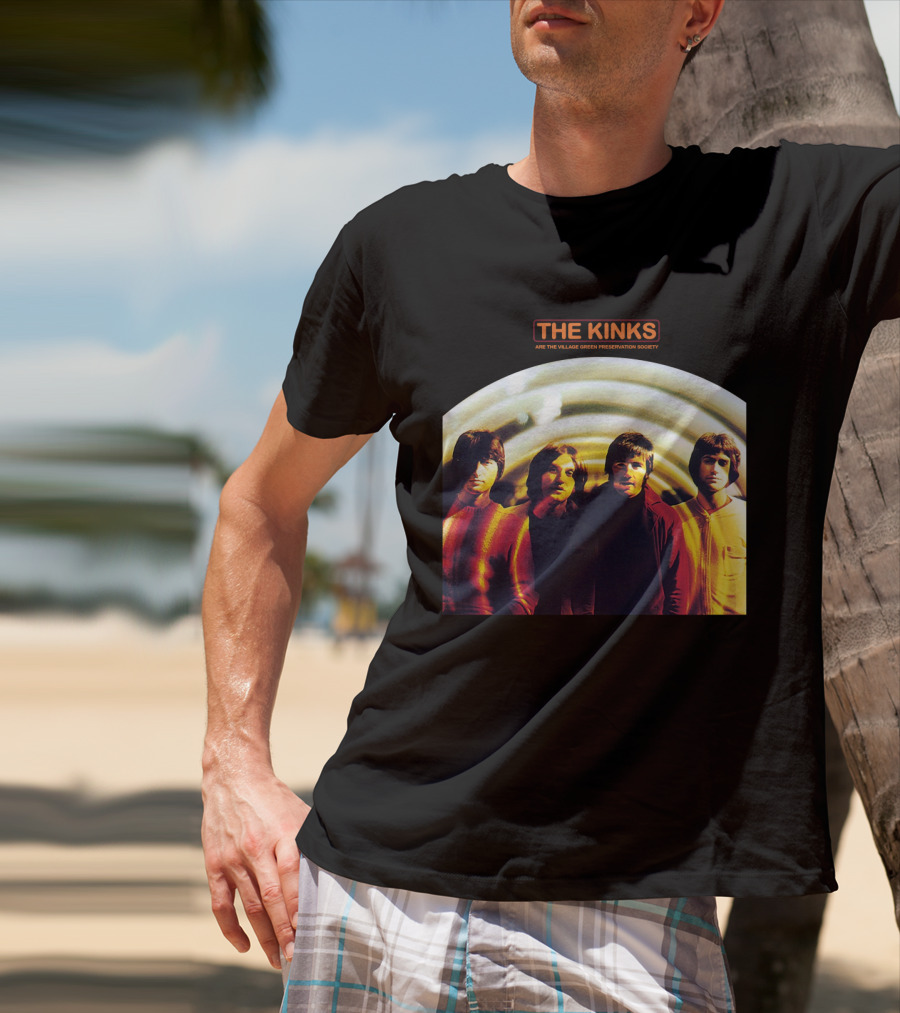The Kinks Are The Village Green Preservation Society Album Cover With Band Members Tkk T-Shirt