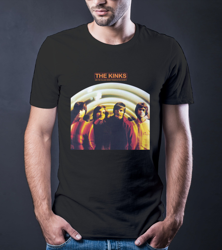 The Kinks Are The Village Green Preservation Society Album Cover With Band Members Tkk T-Shirt