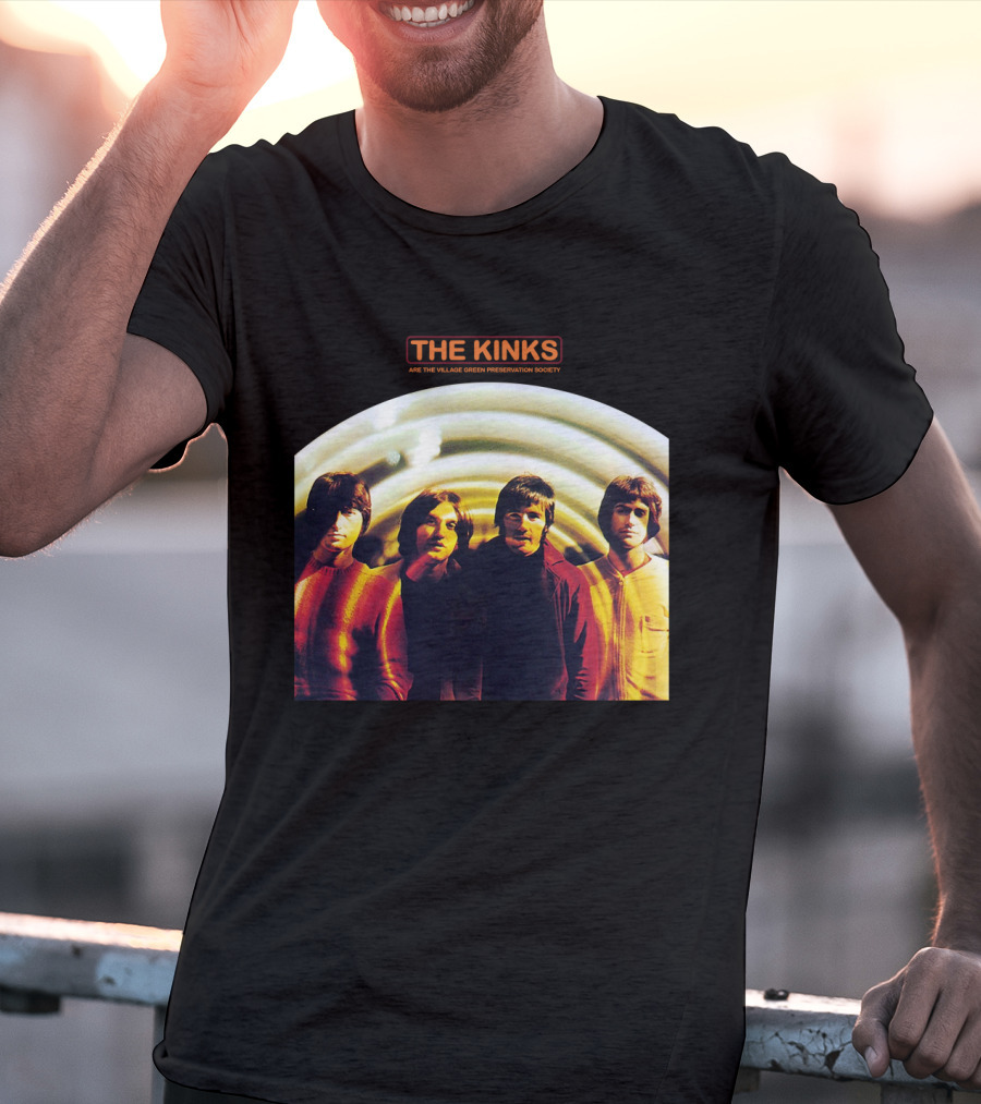 The Kinks Are The Village Green Preservation Society Album Cover With Band Members Tkk T-Shirt