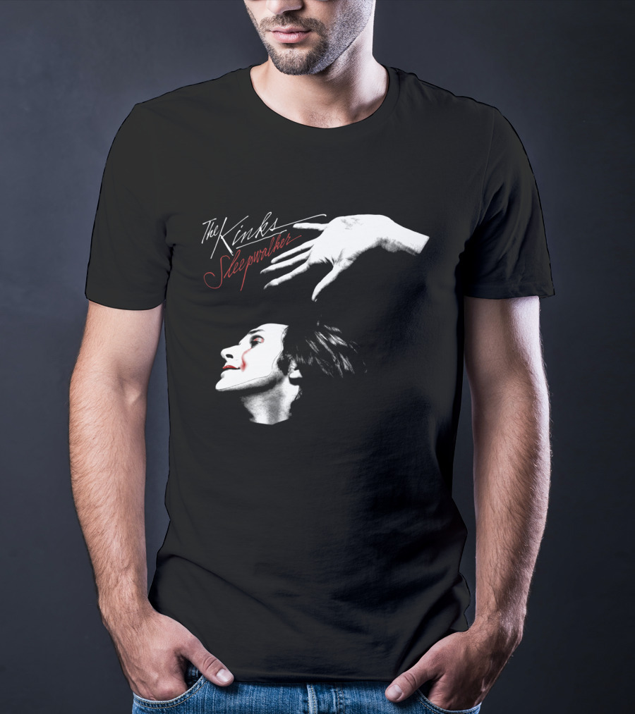 The Kinks Sleepwalker Vintage Album Cover Image T-Shirt