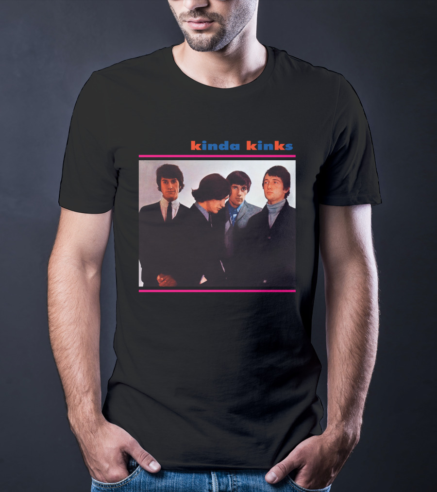 Kinda Kinks Album Cover Black T-Shirt