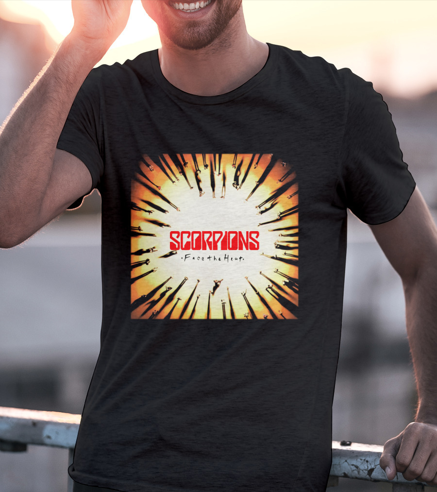 Scorpions Face The Heat Shadow Silhouettes Circle T-Shirt