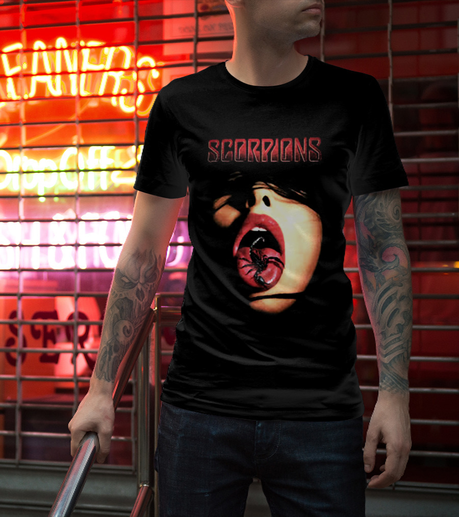 SCORPIONS Face And Mouth With Scorpion T-Shirt