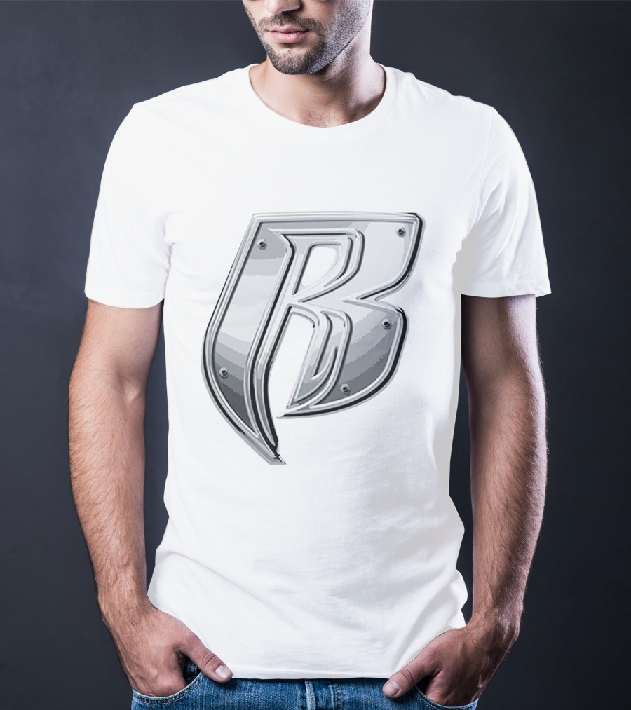 'RRD Chrome Metallic Letter B Logo' T-Shirt