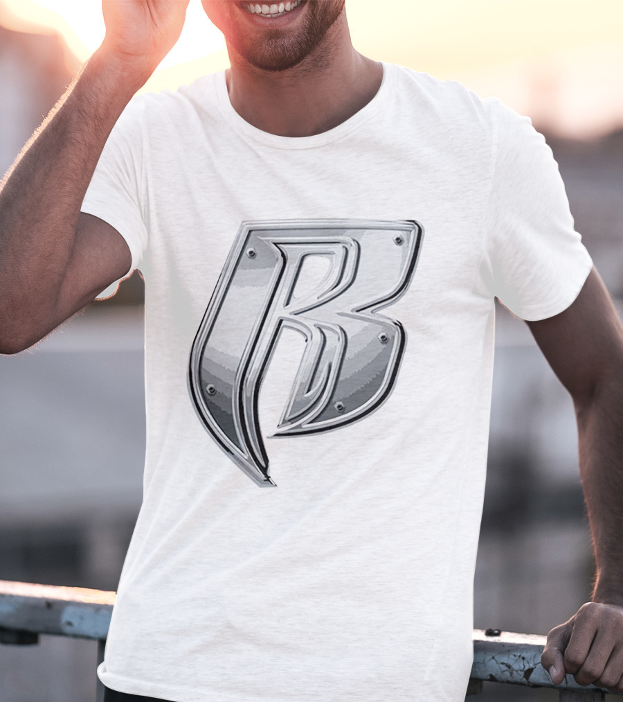'RRD Chrome Metallic Letter B Logo' T-Shirt