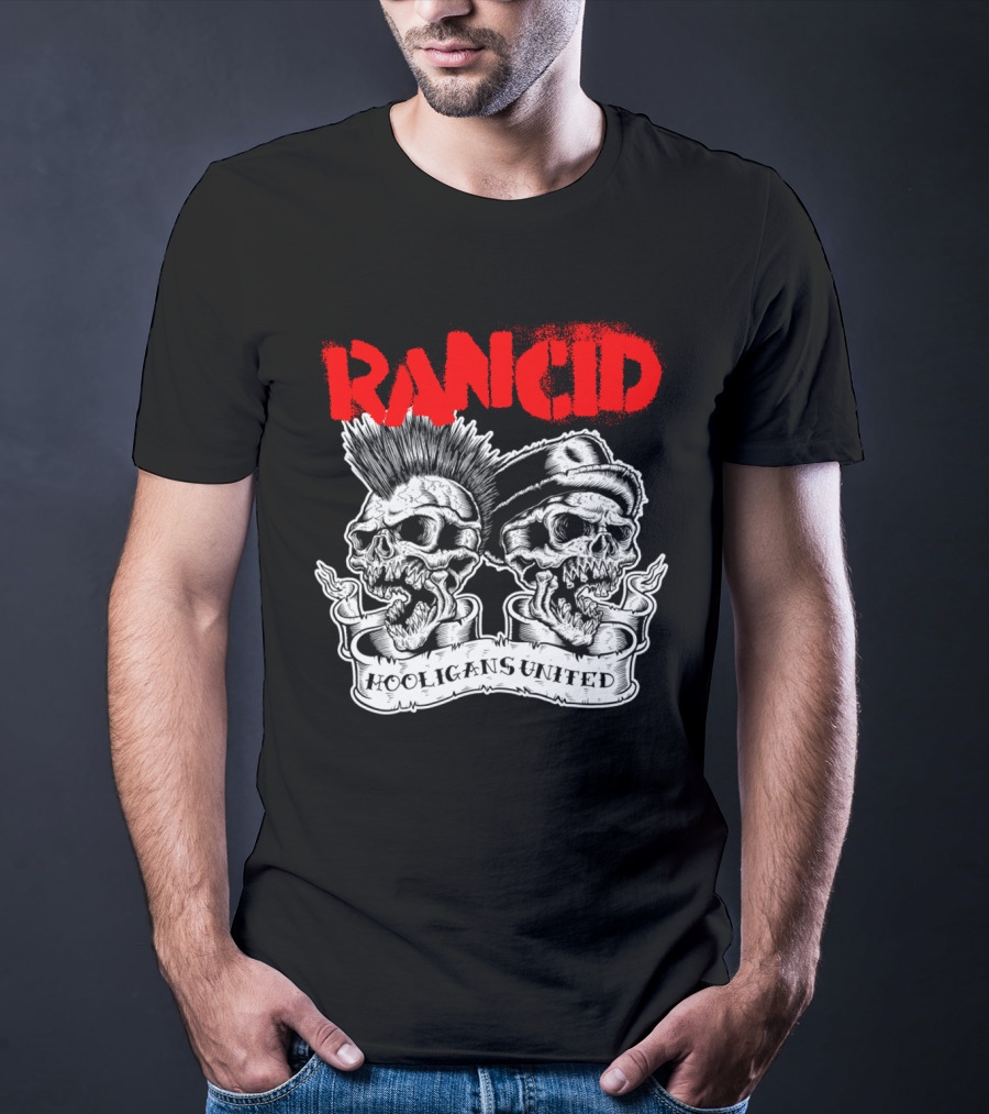 Rancid Hooligans United Skulls Rcd T-Shirt