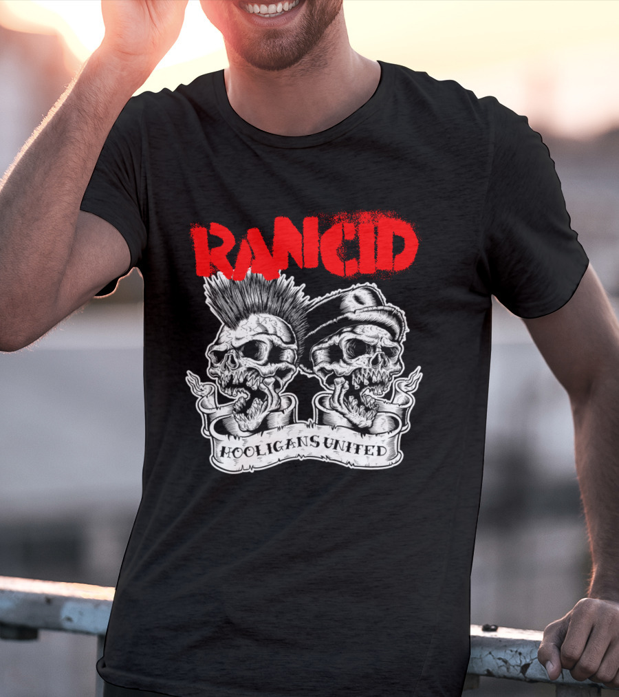 Rancid Hooligans United Skulls Rcd T-Shirt