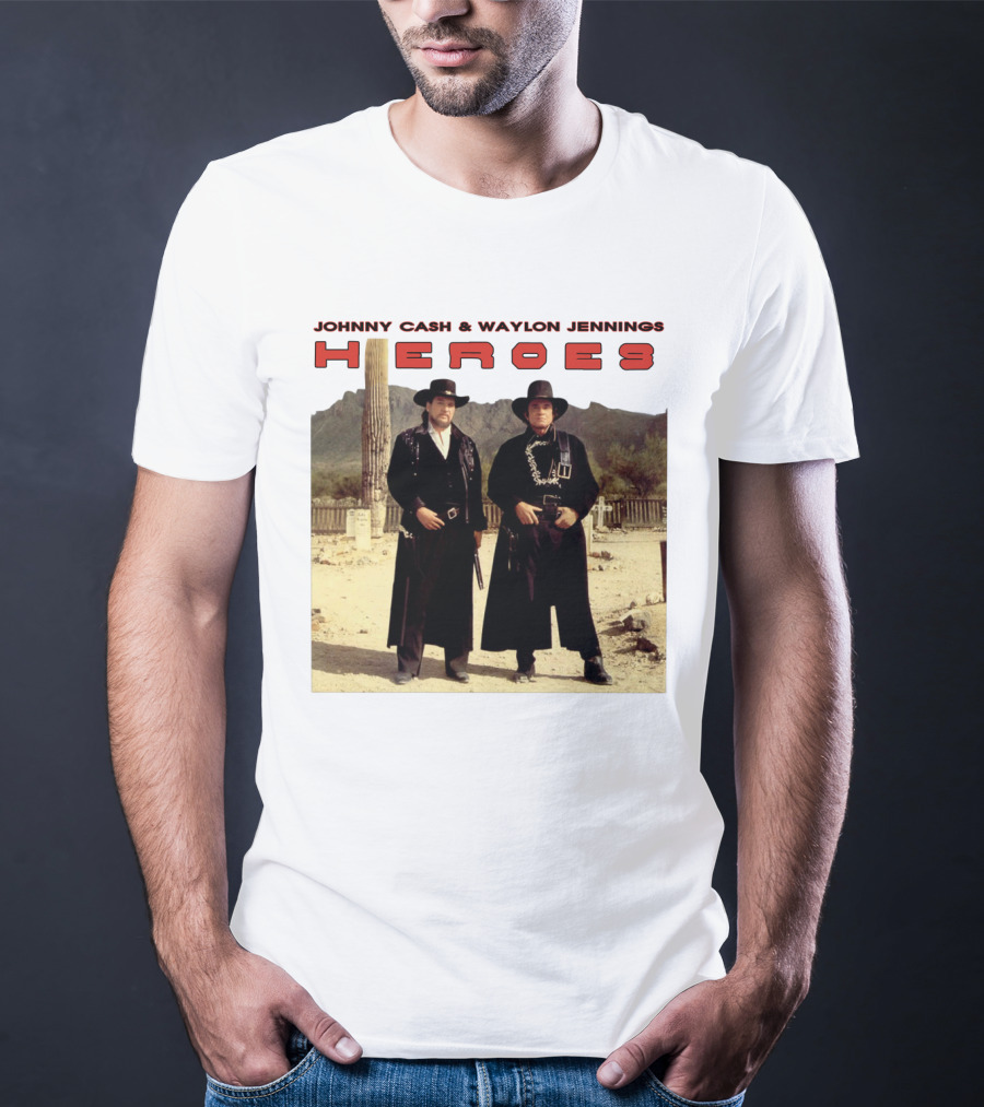 Johnny Cash And Waylon Jennings Heroes Western T-Shirt