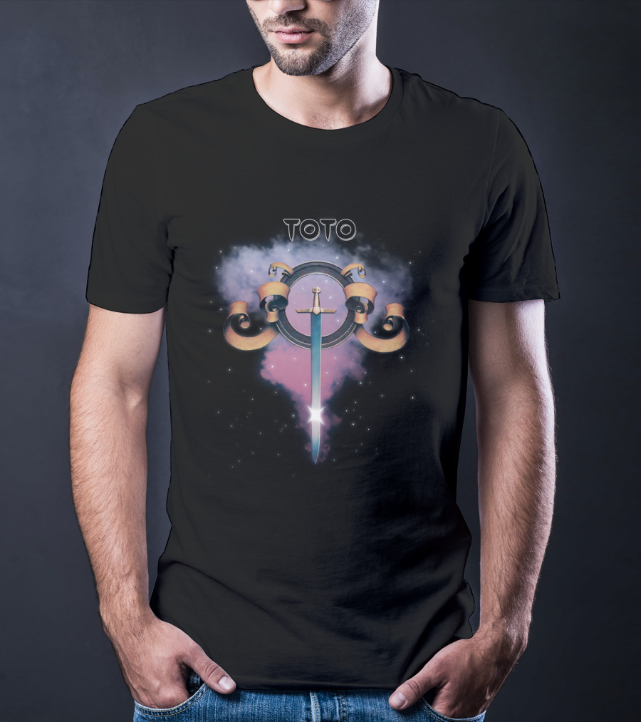 TOTO 07 Legend The Best Of Toto Sword And Cosmic Scroll T-Shirt