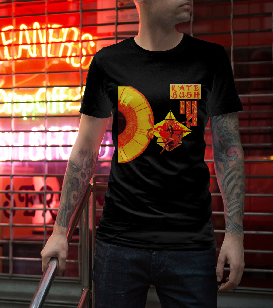 Kate Bush The Kick Inside Eye Sunburst Dance Red And Yellow T-Shirt