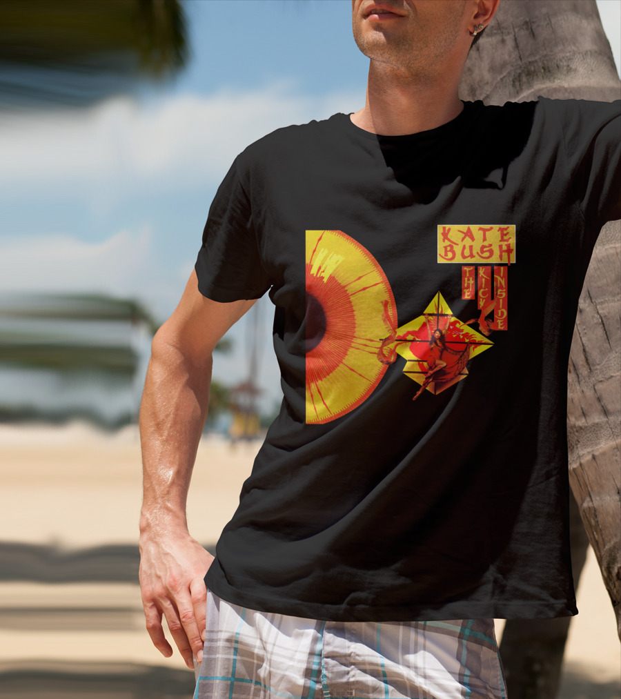 Kate Bush The Kick Inside Eye Sunburst Dance Red And Yellow T-Shirt
