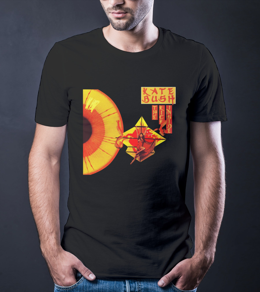 Kate Bush The Kick Inside Eye Sunburst Dance Red And Yellow T-Shirt