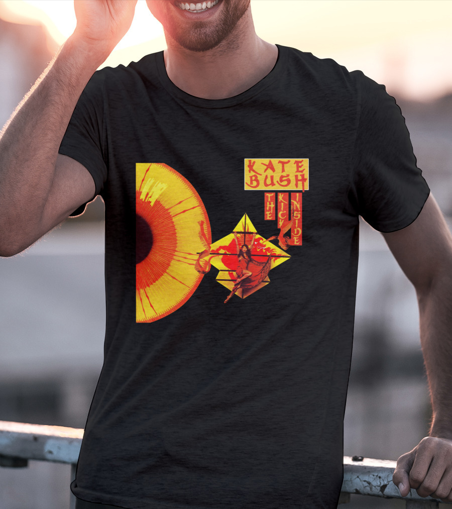 Kate Bush The Kick Inside Eye Sunburst Dance Red And Yellow T-Shirt