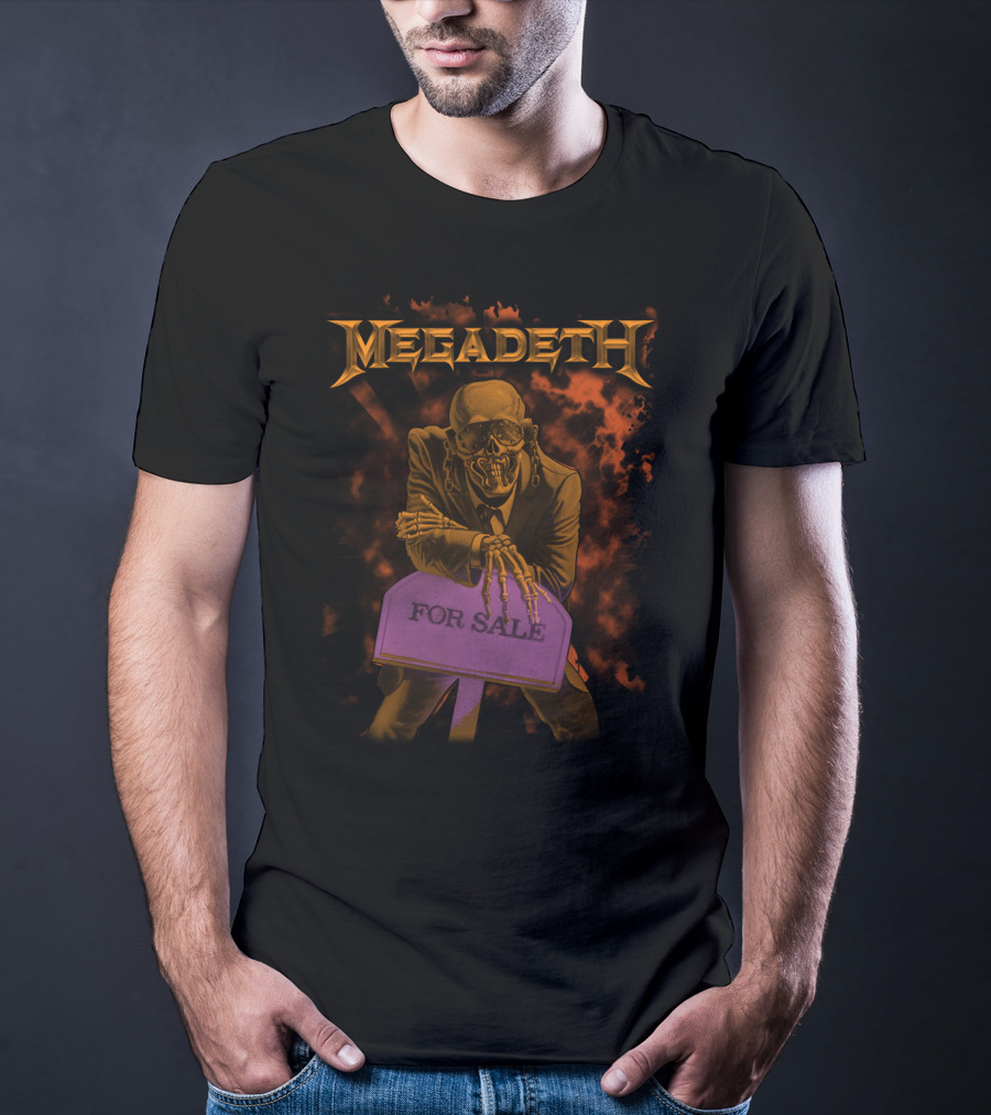 Megadeth MGD 02 Peace Sells For Sale Skeleton T-Shirt