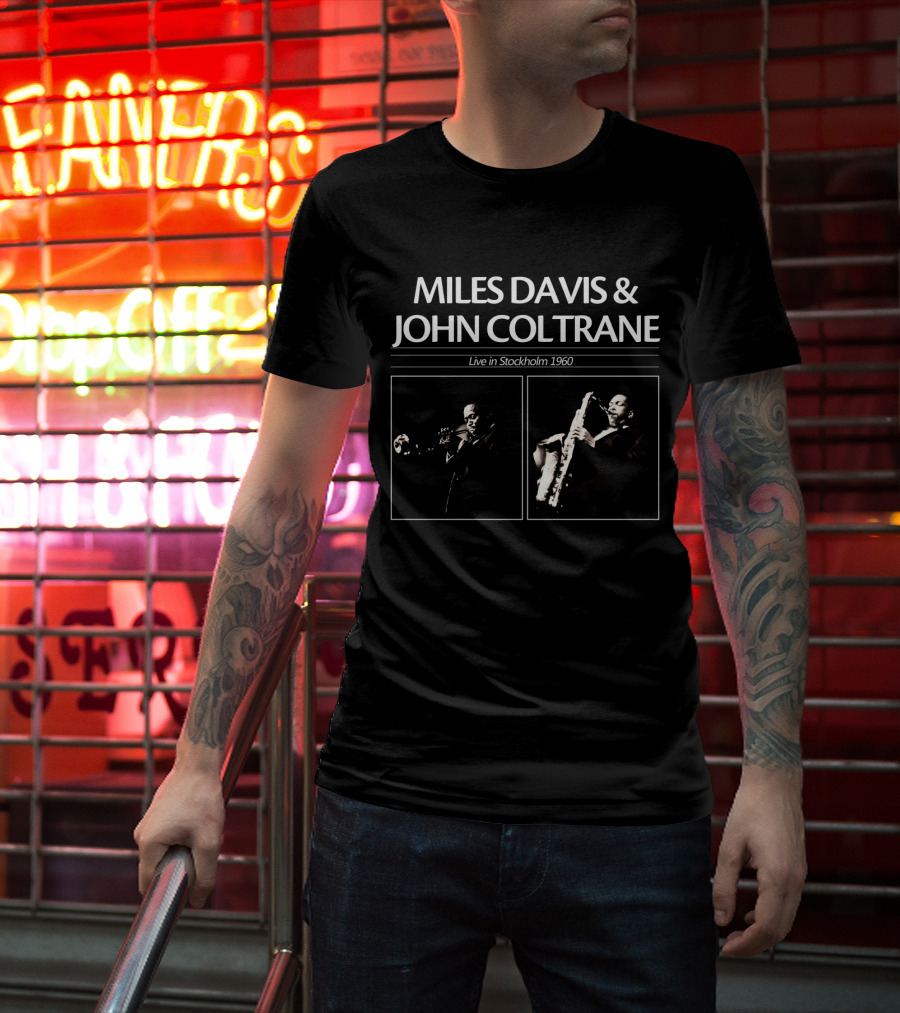 Miles Davis & John Coltrane Live In Stockholm 1960 T-Shirt