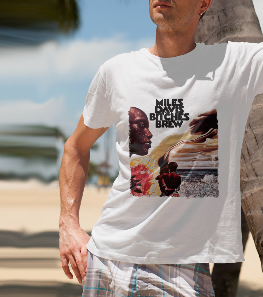 Miles Davis Bitches Brew Album Art Ocean And Figures T-Shirt