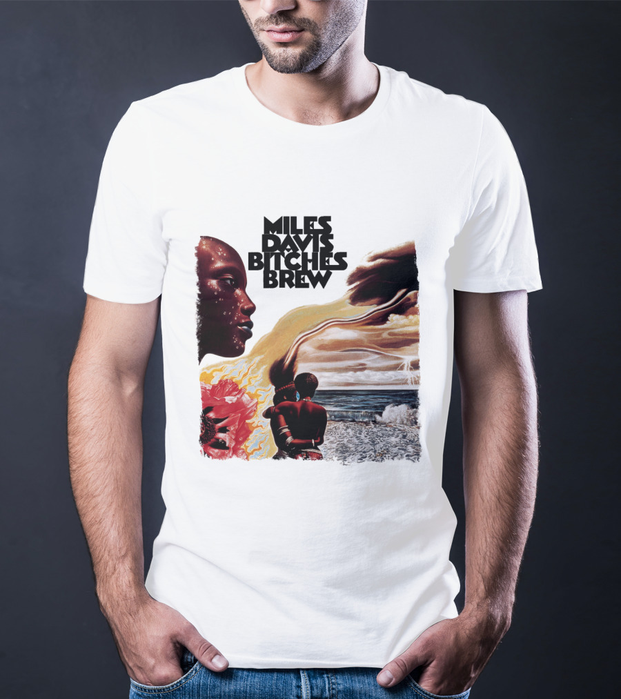 Miles Davis Bitches Brew Album Art Ocean And Figures T-Shirt