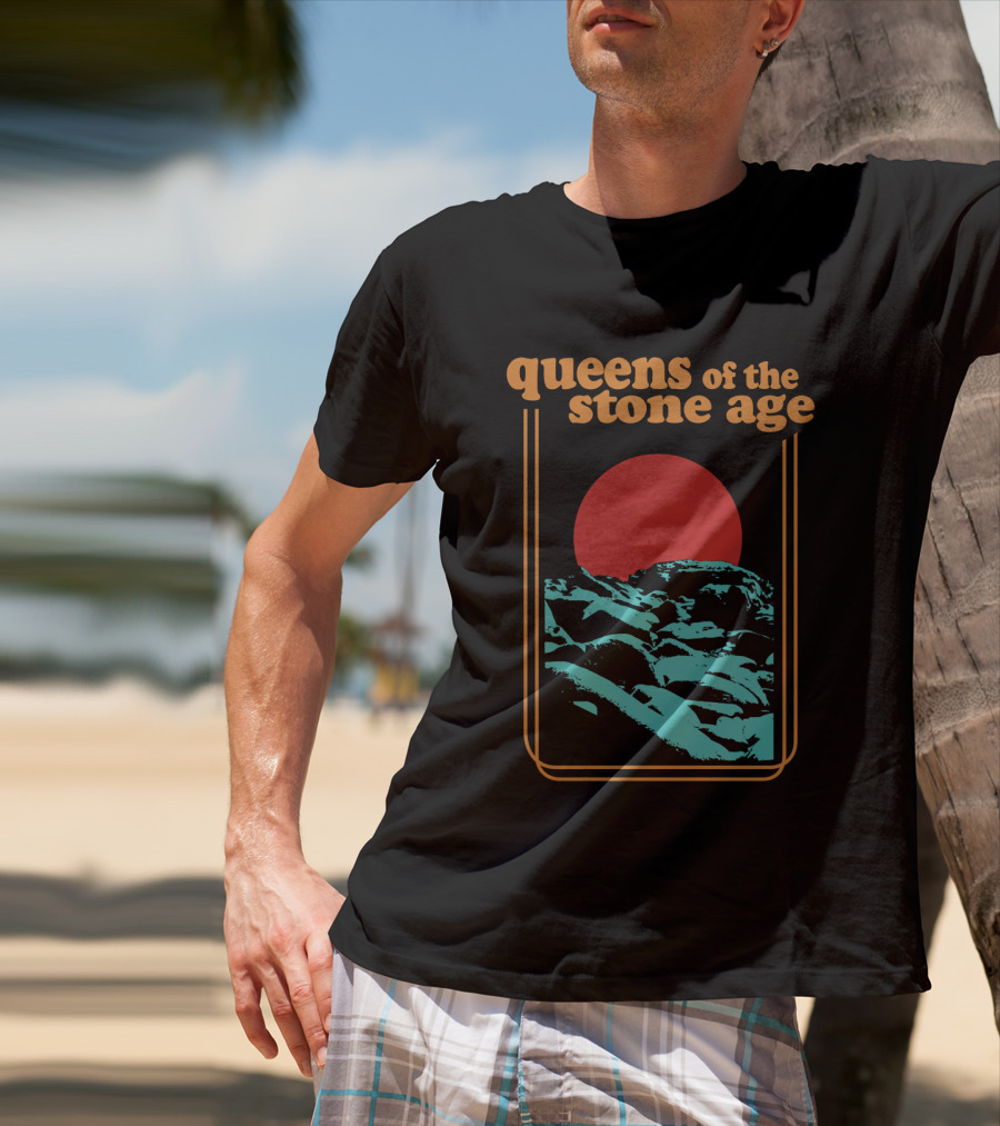 Queens Of The Stone Age Desert Sun Landscape T-Shirt