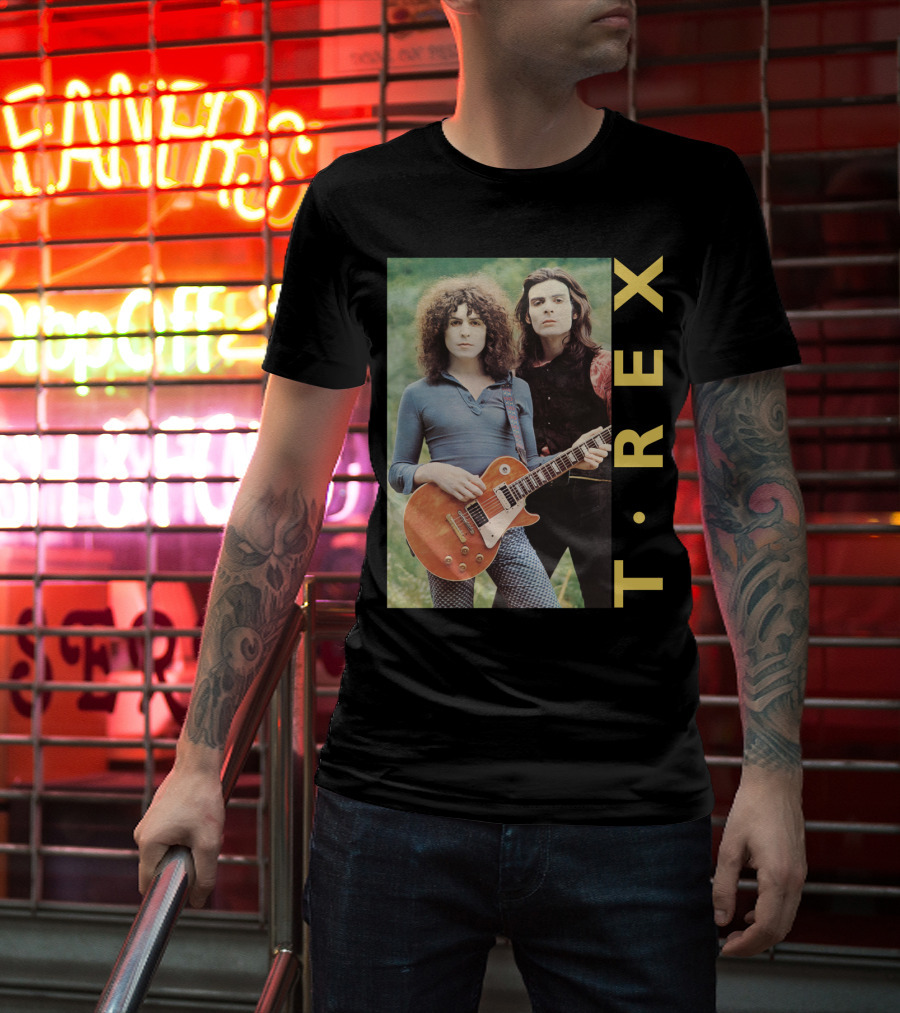 T·rex Band Portrait With Guitarist On Trx T-Shirt