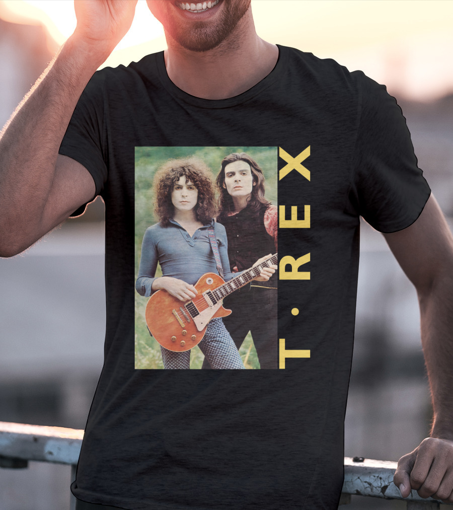 T·rex Band Portrait With Guitarist On Trx T-Shirt