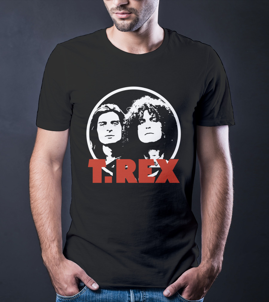 T. Rex Music Band Graphic With Iconic Rock Duo T-Shirt