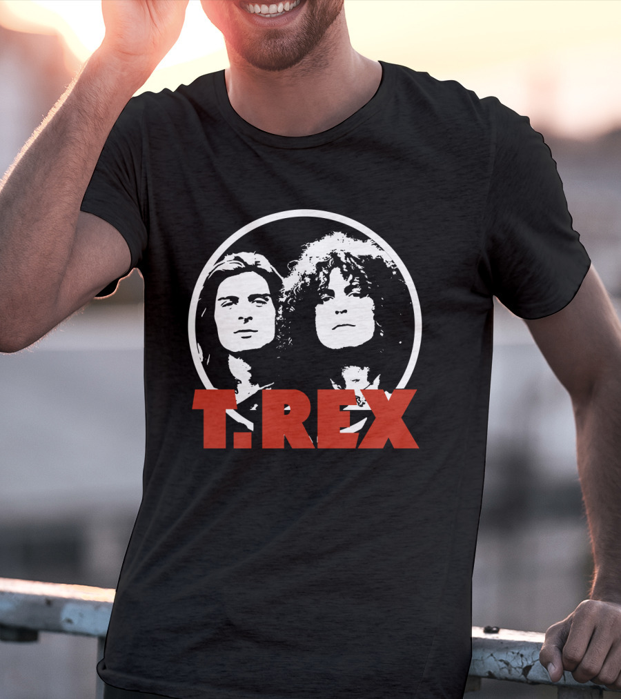 T. Rex Music Band Graphic With Iconic Rock Duo T-Shirt