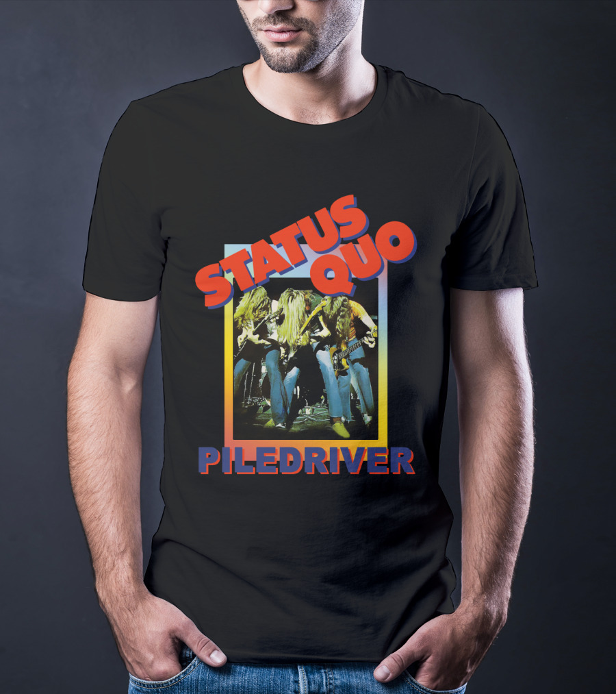 STATUS QUO PILEDRIVER Album Cover T-Shirt