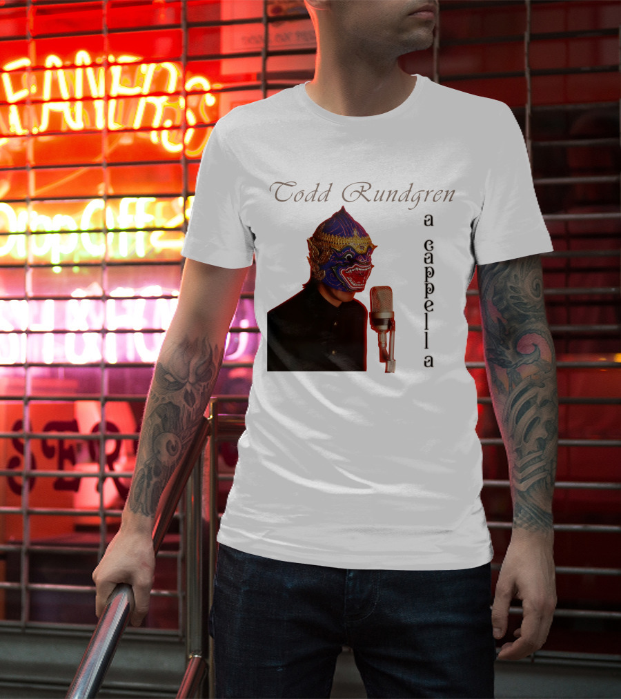Todd Rundgren A Cappella Mask With Microphone T-Shirt