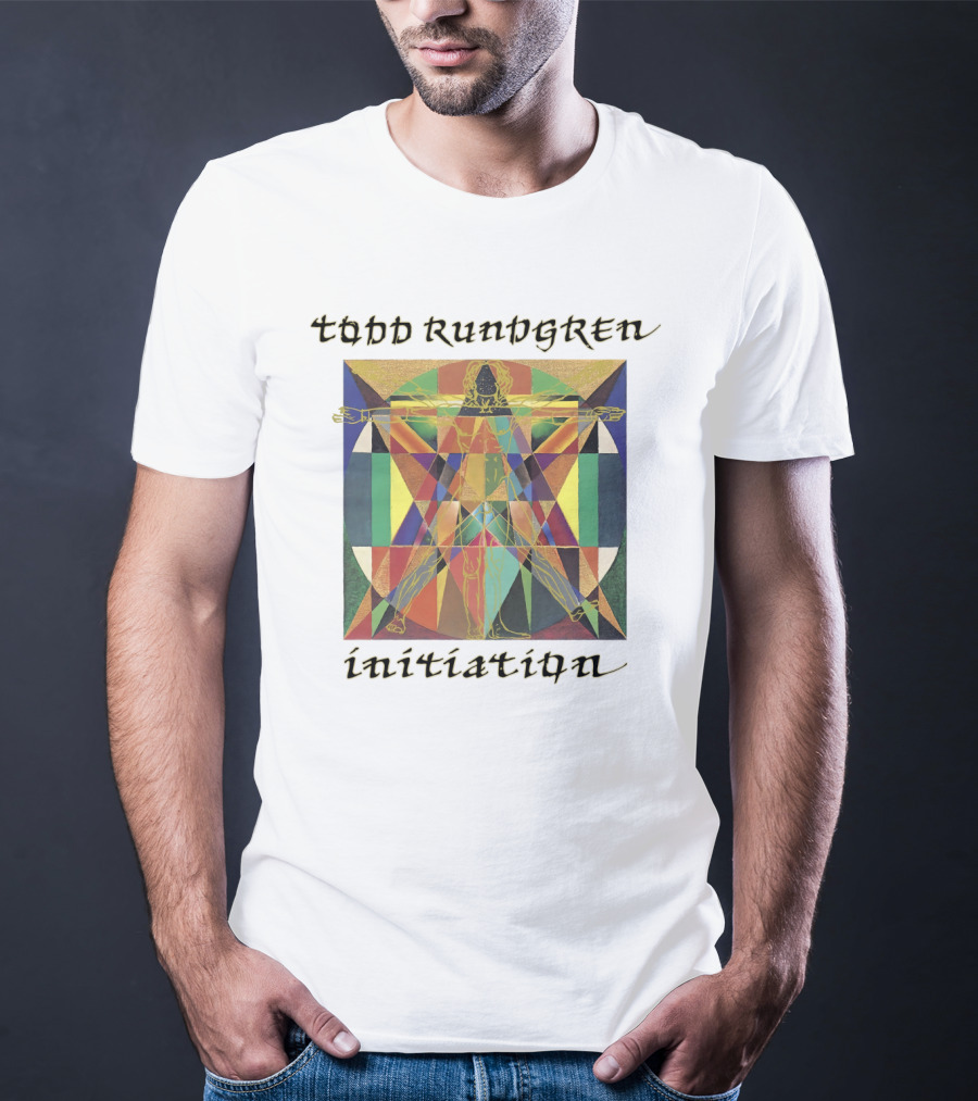 Todd Rundgren Initiation Vitruvian Geometric Multicolor Symbolism T-Shirt
