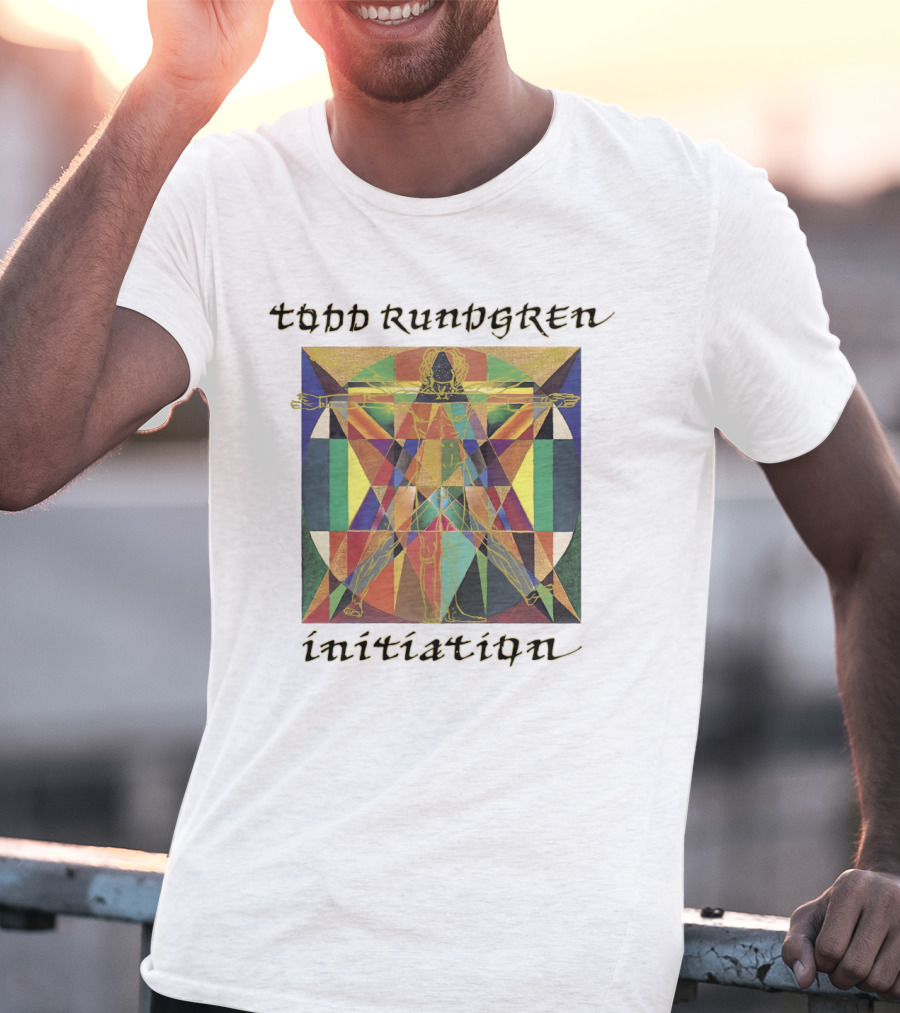 Todd Rundgren Initiation Vitruvian Geometric Multicolor Symbolism T-Shirt