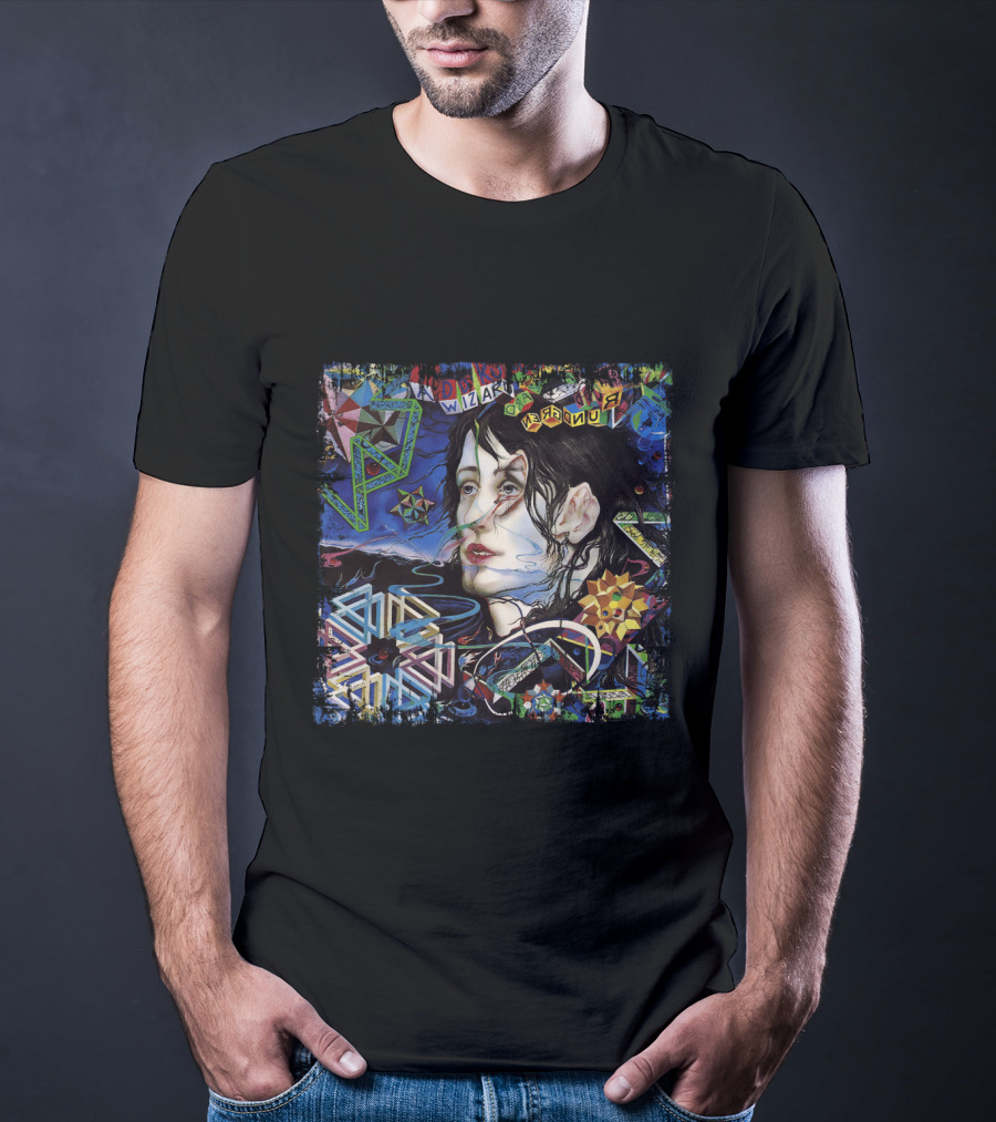 TRG 13 A Wizard A True Star Collage Art With Psychedelic T-Shirt