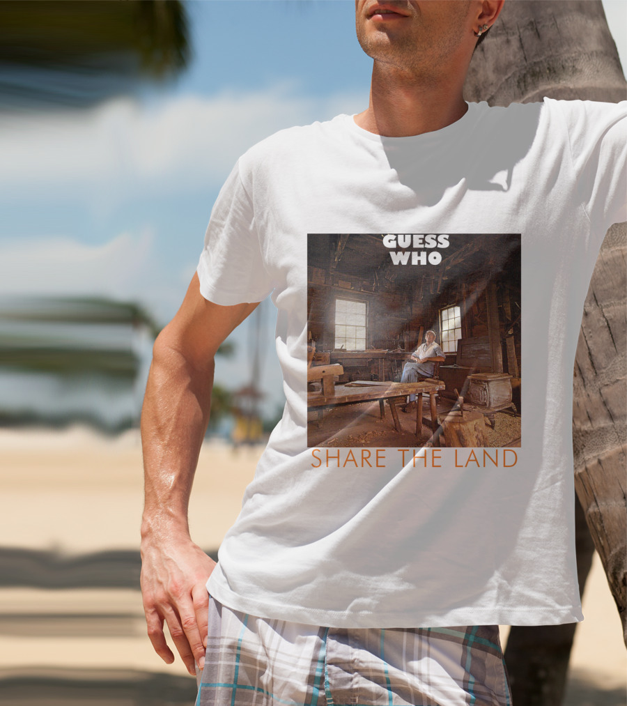 Guess Who Share The Land Rustic Cabin Scene T-Shirt