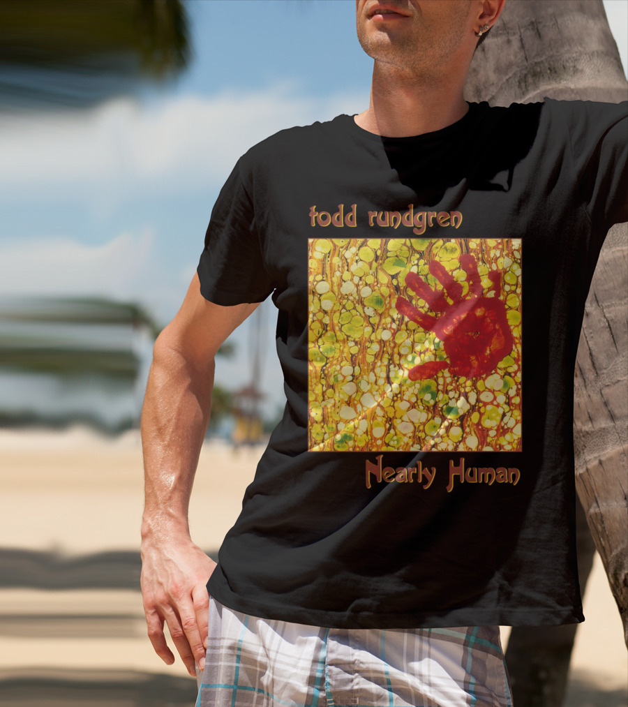 Todd Rundgren Nearly Human Handprint Cover T-Shirt