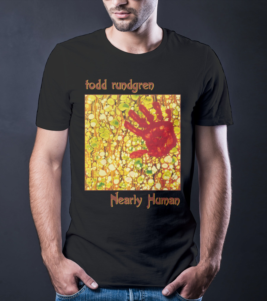 Todd Rundgren Nearly Human Handprint Cover T-Shirt
