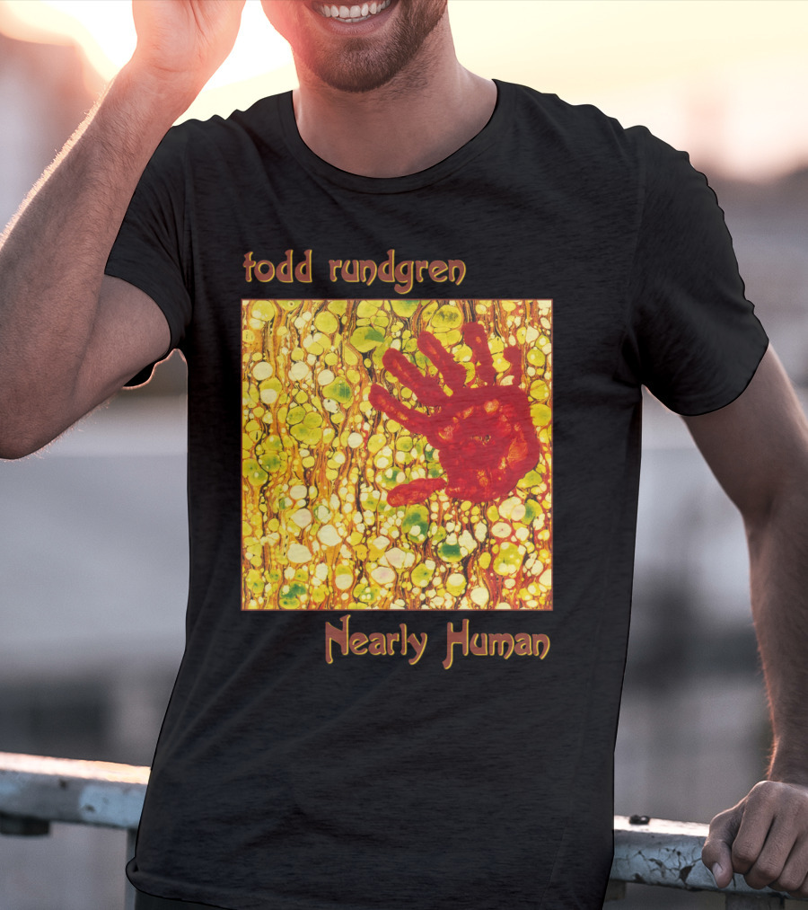 Todd Rundgren Nearly Human Handprint Cover T-Shirt