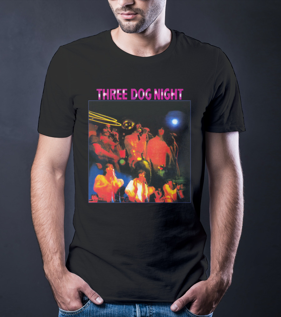 Three Dog Night Band Psychedelic Concert T-Shirt