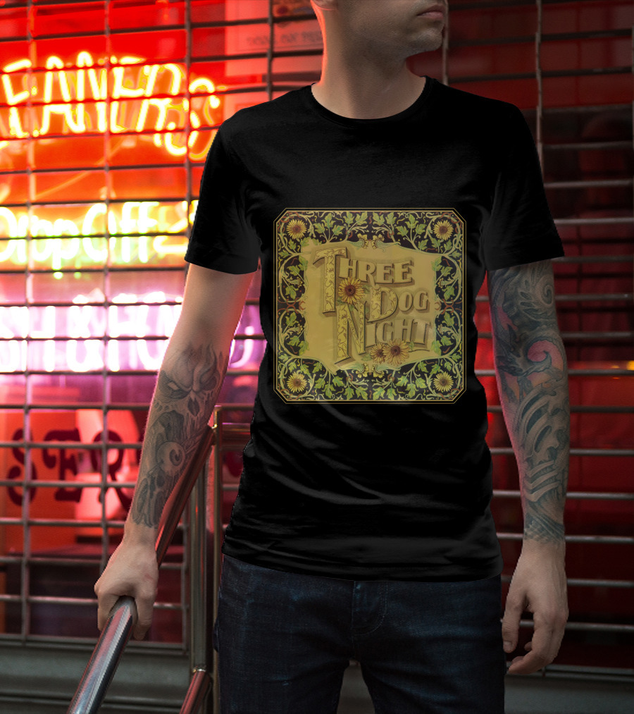 Three Dog Night Vintage Floral T-Shirt