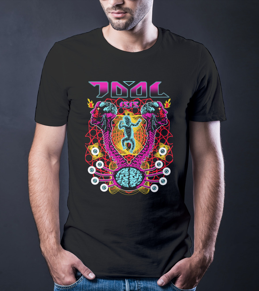 Tool Isis Surreal Brain And Skeleton Art T-Shirt