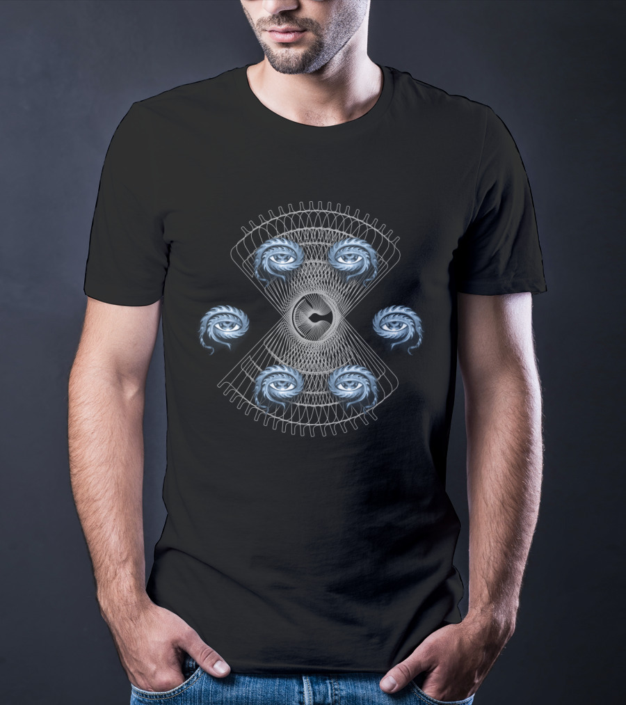 Fractal Spiral Symmetry With Geometric Patterns T-Shirt