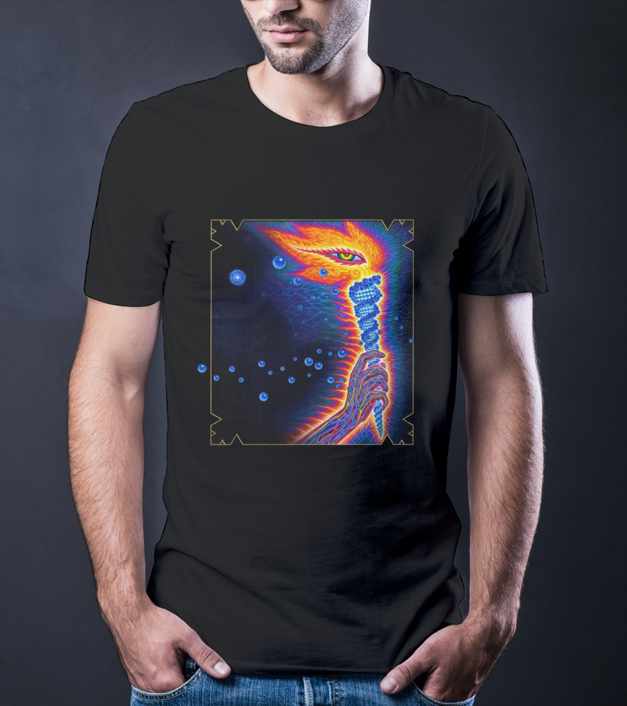 Psychedelic Cosmic Vision With Vibrant Colors T-Shirt