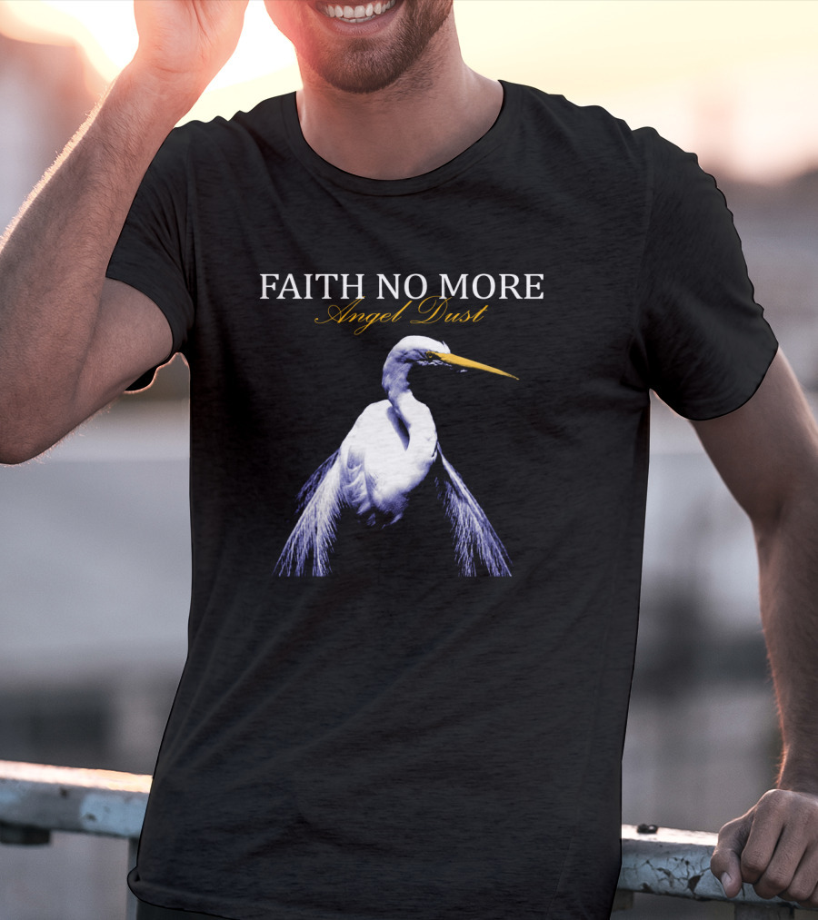 Faith No More Angel Dust Egret Album Cover T-Shirt