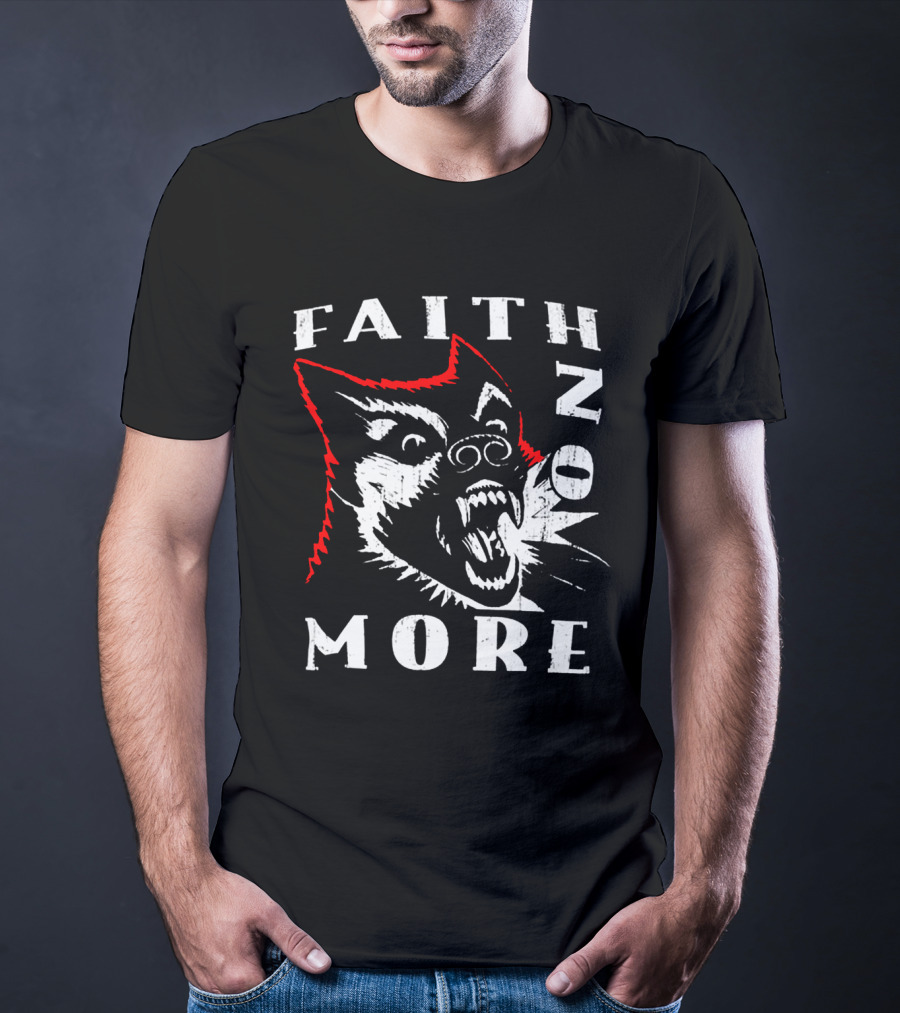 Faith No More Screaming Wolf Design Fnm-Ms T-Shirt